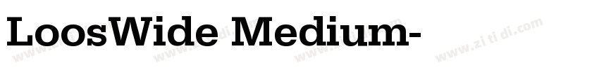 LoosWide Medium字体转换 LoosWide Medium字体转换